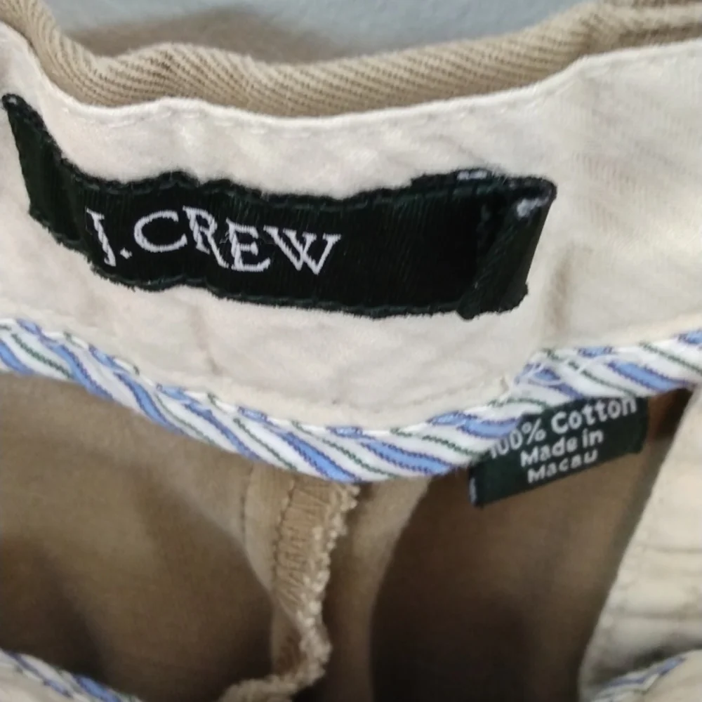 Vintage J. Crew Tan Cotton Summer Weight Relaxed Fit Chino/Khakis 36 - 28.5